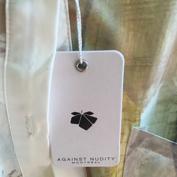 Abstract face print dress-Against Nudity Montreal - Picture 4 of 8